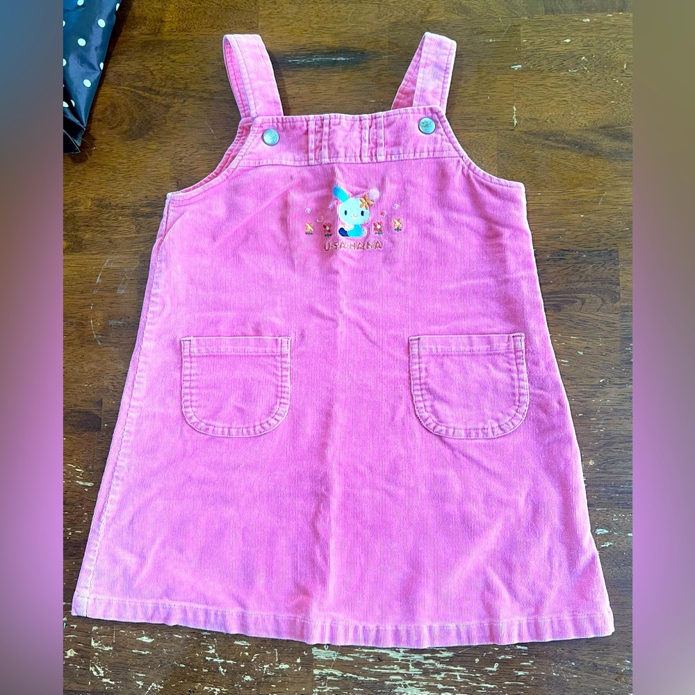 Japanese Pink Kids Overall Dress